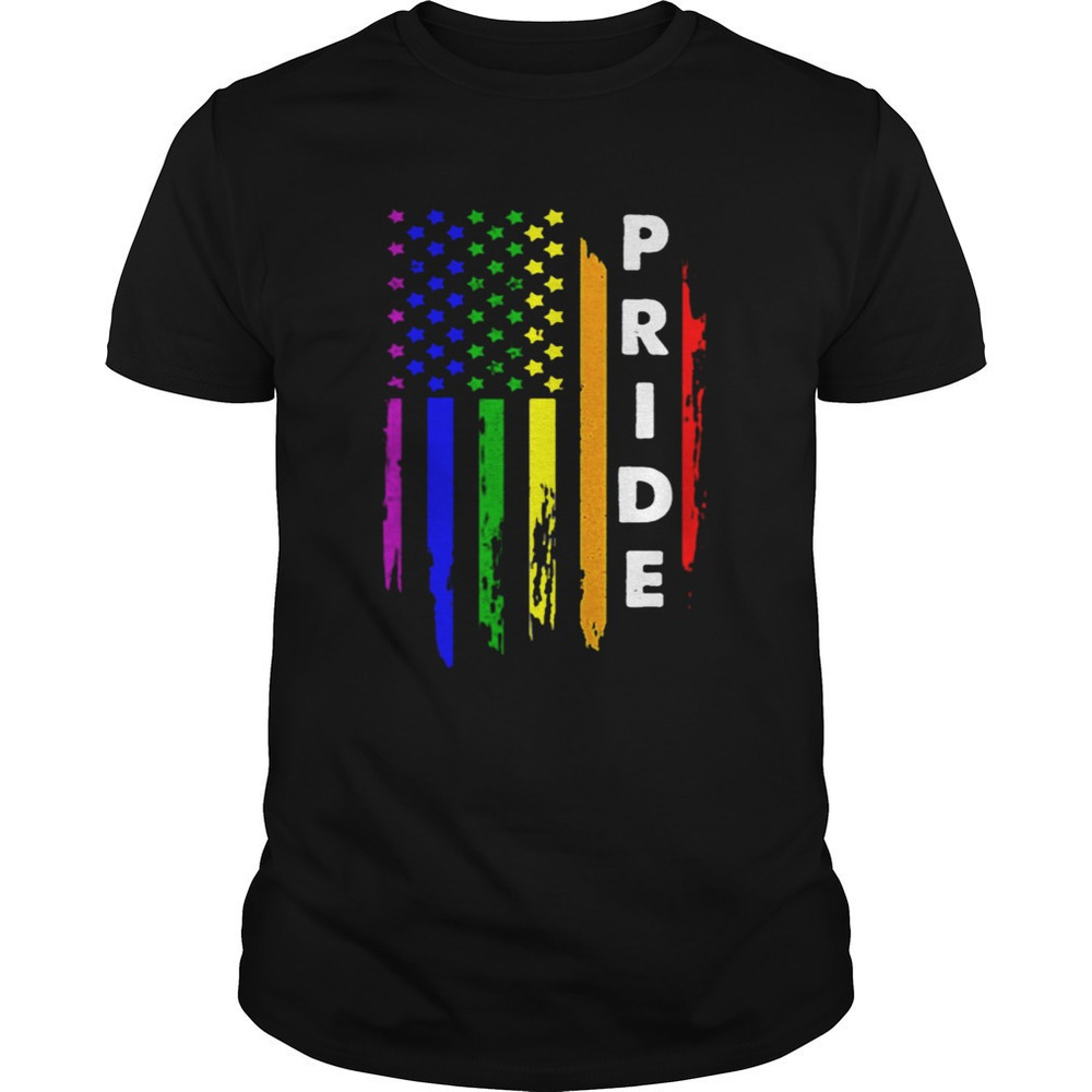 America Flag Pride LGBT 4th Of July Patriotic Graphic T-Shirt